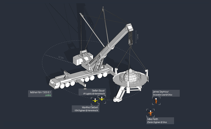 Crane lifting Vertical Shaft Sinking Machine